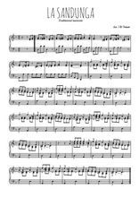 Téléchargez l'arrangement pour piano de la partition de La sandunga en PDF